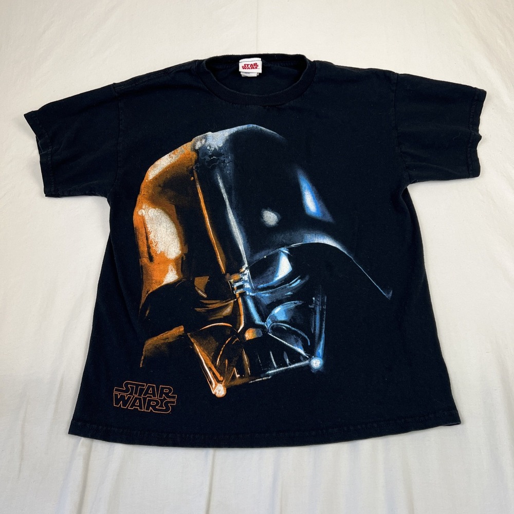 Star Wars Darth Vader Split Face Graphic T-Shirt Black XS Short Sleeve Tee